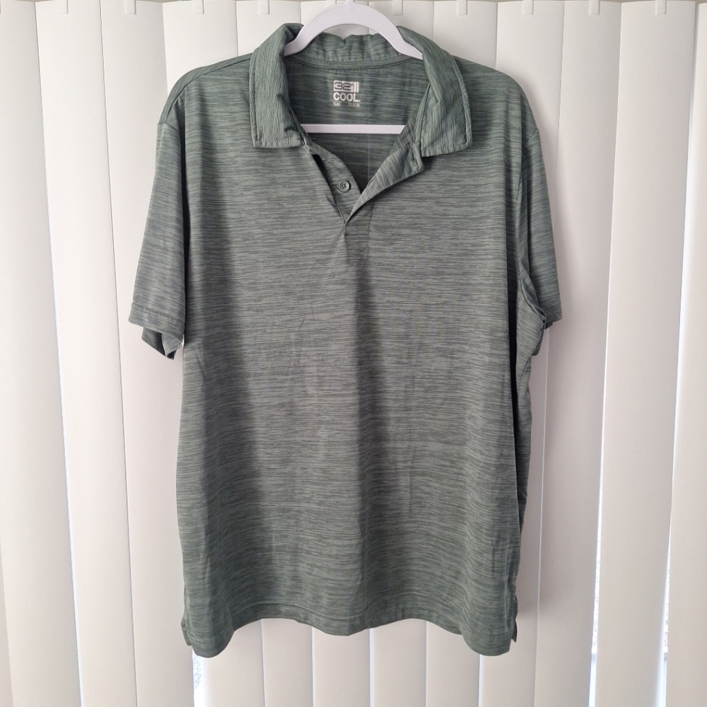 32 Degrees Cool Green Polo Shirt